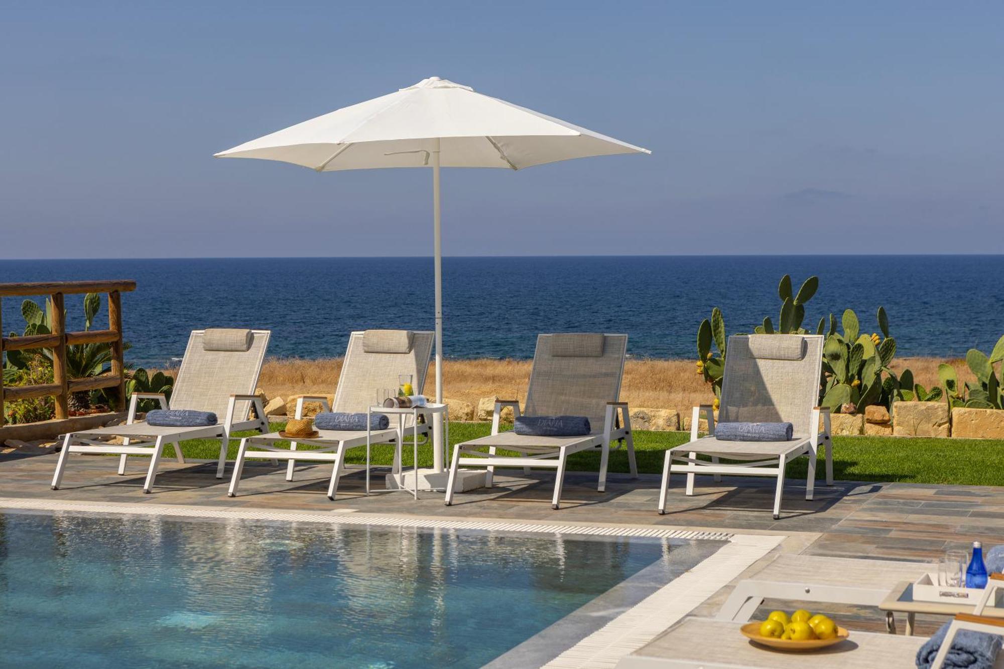 Diana Seaside Villas Pomos Bagian luar foto